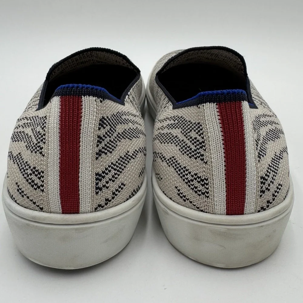 Rothy's The Sneaker Maritime Tiger Slip On Shoes Loafers Women 9 Athleisure City